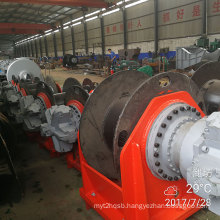 compact marine lifting hydraulic winch for ship equipment